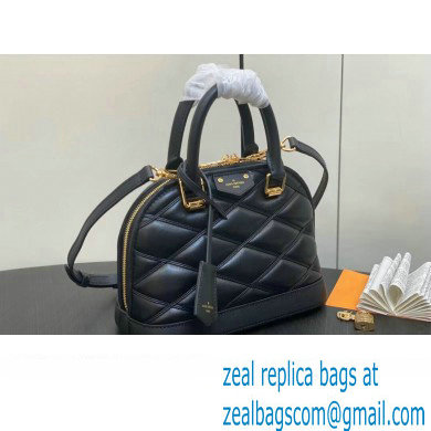 Louis Vuitton Lamb leather Alma BB Bag Black 2023 - Click Image to Close