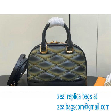 Louis Vuitton Lamb leather Alma BB Bag M23576 Black/Beige 2024 - Click Image to Close