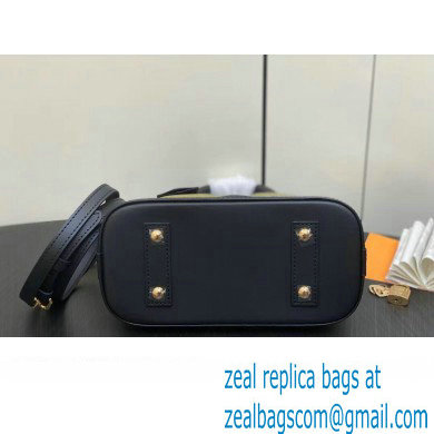 Louis Vuitton Lamb leather Alma BB Bag M23576 Black/Beige 2024 - Click Image to Close