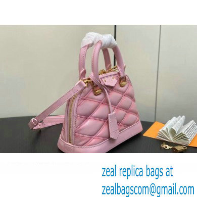 Louis Vuitton Lamb leather Alma BB Bag M24453 Rosabella Pink 2024 - Click Image to Close