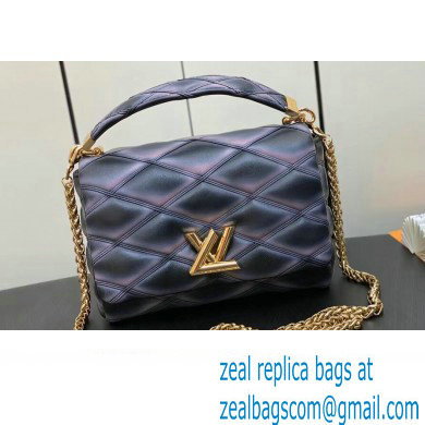 Louis Vuitton Lamb leather GO-14 MM Bag M23569 Black/Pink 2023 - Click Image to Close