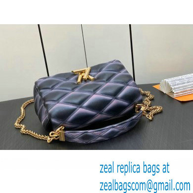 Louis Vuitton Lamb leather GO-14 MM Bag M23569 Black/Pink 2023 - Click Image to Close