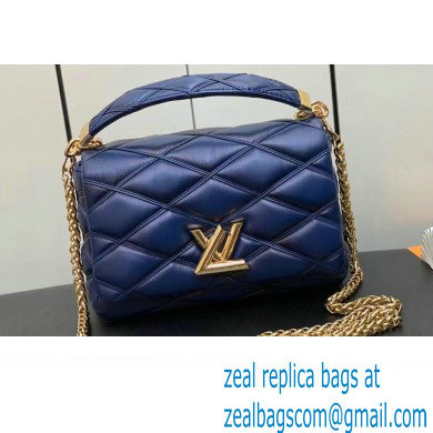 Louis Vuitton Lamb leather GO-14 MM Bag M23682 Navy Blue 2023 - Click Image to Close