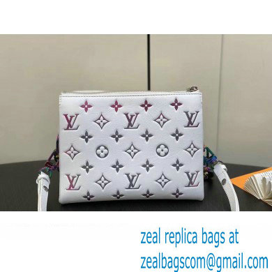 Louis Vuitton Lambskin Coussin BB Bag M23617 LV Ski Gray 2024