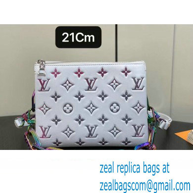 Louis Vuitton Lambskin Coussin BB Bag M23617 LV Ski Gray 2024 - Click Image to Close