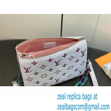Louis Vuitton Lambskin Coussin BB Bag M23617 LV Ski Gray 2024
