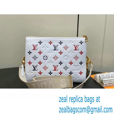 Louis Vuitton Lambskin Coussin PM Bag M23466 White 2024