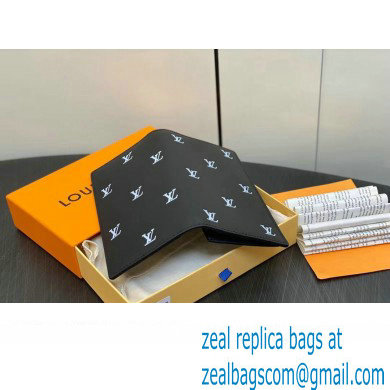 Louis Vuitton Leather Brazza Wallet LV Blason M83190 Black - Click Image to Close