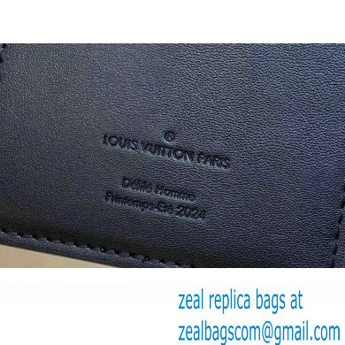 Louis Vuitton Leather Brazza Wallet LV Blason M83190 Black