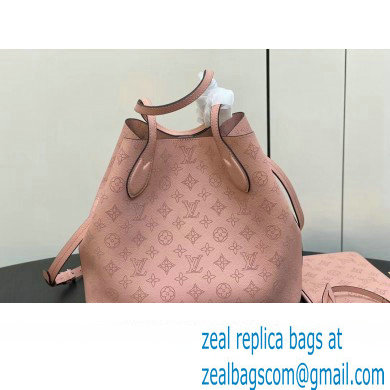 Louis Vuitton Mahina perforated calfskin leather Blossom MM Bag M21851 Rose Jasmin 2023