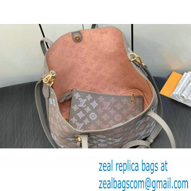 Louis Vuitton Mahina perforated calfskin leather Blossom MM Bag M23387 Flight Mode Gray 2023