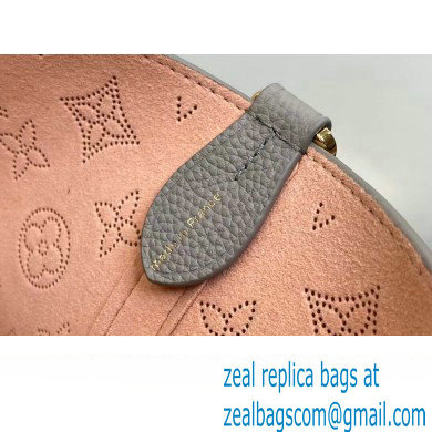 Louis Vuitton Mahina perforated calfskin leather Blossom MM Bag M23387 Flight Mode Gray 2023