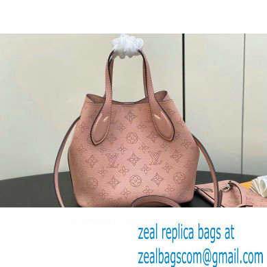 Louis Vuitton Mahina perforated calfskin leather Blossom PM Bag M23196 Rose Jasmin 2023 - Click Image to Close