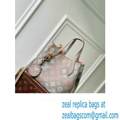 Louis Vuitton Mahina perforated calfskin leather Blossom PM Bag M23758 Flight Mode Gray 2023 - Click Image to Close