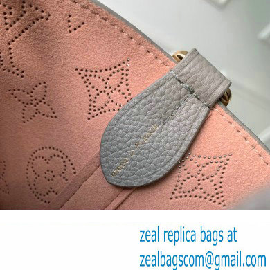 Louis Vuitton Mahina perforated calfskin leather Blossom PM Bag M23758 Flight Mode Gray 2023 - Click Image to Close