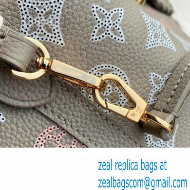 Louis Vuitton Mahina perforated calfskin leather Blossom PM Bag M23758 Flight Mode Gray 2023