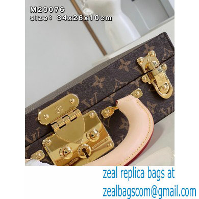 Louis Vuitton Monogram Canvas Boite Bijoux 34 Jewelry vanity Case Bag M20076 Rouge Fusion