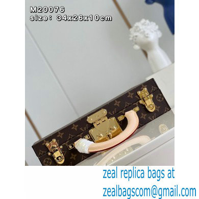 Louis Vuitton Monogram Canvas Boite Bijoux 34 Jewelry vanity Case Bag Orange