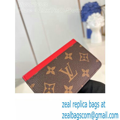 Louis Vuitton Monogram Canvas Card Holder PM M82869 Red 2024 - Click Image to Close