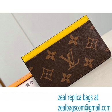 Louis Vuitton Monogram Canvas Card Holder PM M82871 Yellow 2024