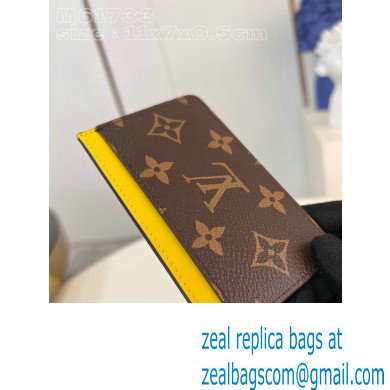 Louis Vuitton Monogram Canvas Card Holder PM M82871 Yellow 2024 - Click Image to Close