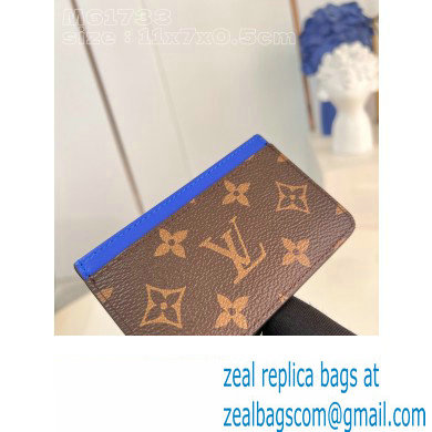 Louis Vuitton Monogram Canvas Card Holder PM M82872 Blue 2024