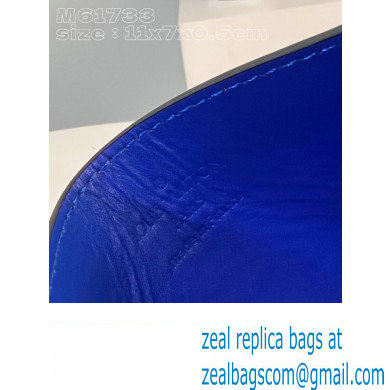 Louis Vuitton Monogram Canvas Card Holder PM M82872 Blue 2024