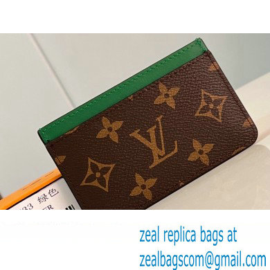 Louis Vuitton Monogram Canvas Card Holder PM M82874 Green 2024