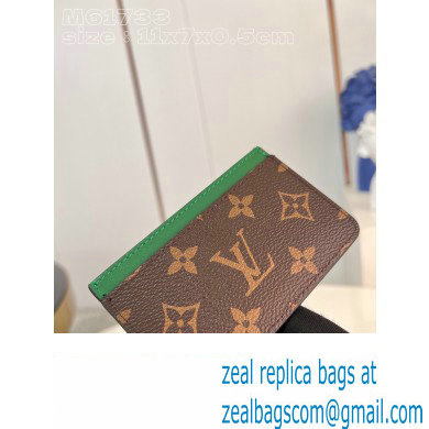 Louis Vuitton Monogram Canvas Card Holder PM M82874 Green 2024