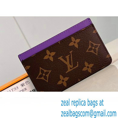 Louis Vuitton Monogram Canvas Card Holder PM M82875 Purple 2024