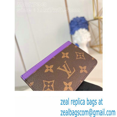Louis Vuitton Monogram Canvas Card Holder PM M82875 Purple 2024
