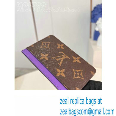 Louis Vuitton Monogram Canvas Card Holder PM M82875 Purple 2024 - Click Image to Close