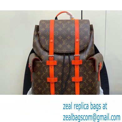 Louis Vuitton Monogram Canvas Christopher MM Backpack Bag M46814 Orange 2024