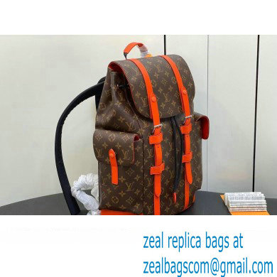 Louis Vuitton Monogram Canvas Christopher MM Backpack Bag M46814 Orange 2024