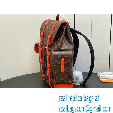 Louis Vuitton Monogram Canvas Christopher MM Backpack Bag M46814 Orange 2024 - Click Image to Close