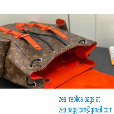 Louis Vuitton Monogram Canvas Christopher MM Backpack Bag M46814 Orange 2024