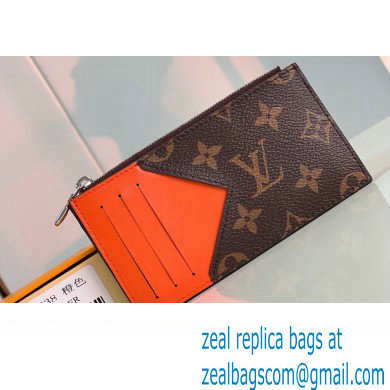 Louis Vuitton Monogram Canvas Coin Card Holder M82909 Orange 2024 - Click Image to Close