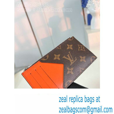 Louis Vuitton Monogram Canvas Coin Card Holder M82909 Orange 2024 - Click Image to Close