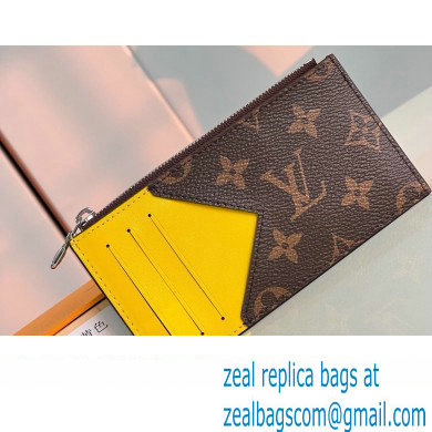 Louis Vuitton Monogram Canvas Coin Card Holder M82910 Yellow 2024