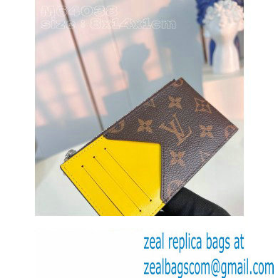 Louis Vuitton Monogram Canvas Coin Card Holder M82910 Yellow 2024