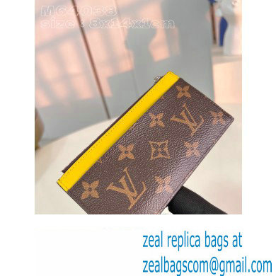 Louis Vuitton Monogram Canvas Coin Card Holder M82910 Yellow 2024 - Click Image to Close