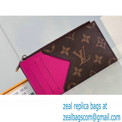 Louis Vuitton Monogram Canvas Coin Card Holder M82912 Fuchsia 2024 - Click Image to Close