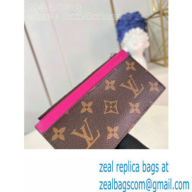 Louis Vuitton Monogram Canvas Coin Card Holder M82912 Fuchsia 2024