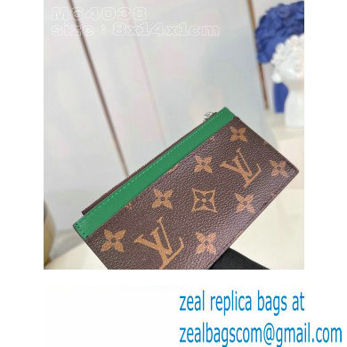 Louis Vuitton Monogram Canvas Coin Card Holder M82913 Green 2024