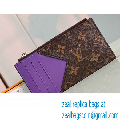 Louis Vuitton Monogram Canvas Coin Card Holder M82914 Purple 2024 - Click Image to Close