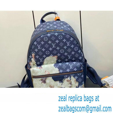 Louis Vuitton Monogram Canvas Discovery Backpack Bag M23905 Blue 2023 - Click Image to Close