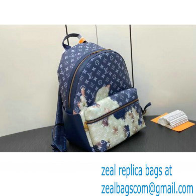 Louis Vuitton Monogram Canvas Discovery Backpack Bag M23905 Blue 2023 - Click Image to Close