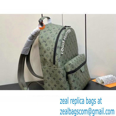 Louis Vuitton Monogram Canvas Discovery Backpack PM Bag M46802 Khaki Green/Vermillion Red 2023 - Click Image to Close