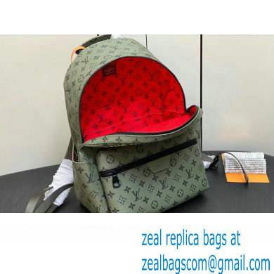 Louis Vuitton Monogram Canvas Discovery Backpack PM Bag M46802 Khaki Green/Vermillion Red 2023