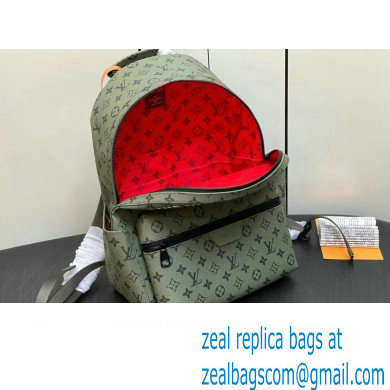 Louis Vuitton Monogram Canvas Discovery Backpack PM Bag M46802 Khaki Green/Vermillion Red 2023 - Click Image to Close